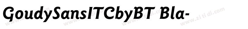 GoudySansITCbyBT Bla字体转换 GoudySansITCbyBT Bla字体转换